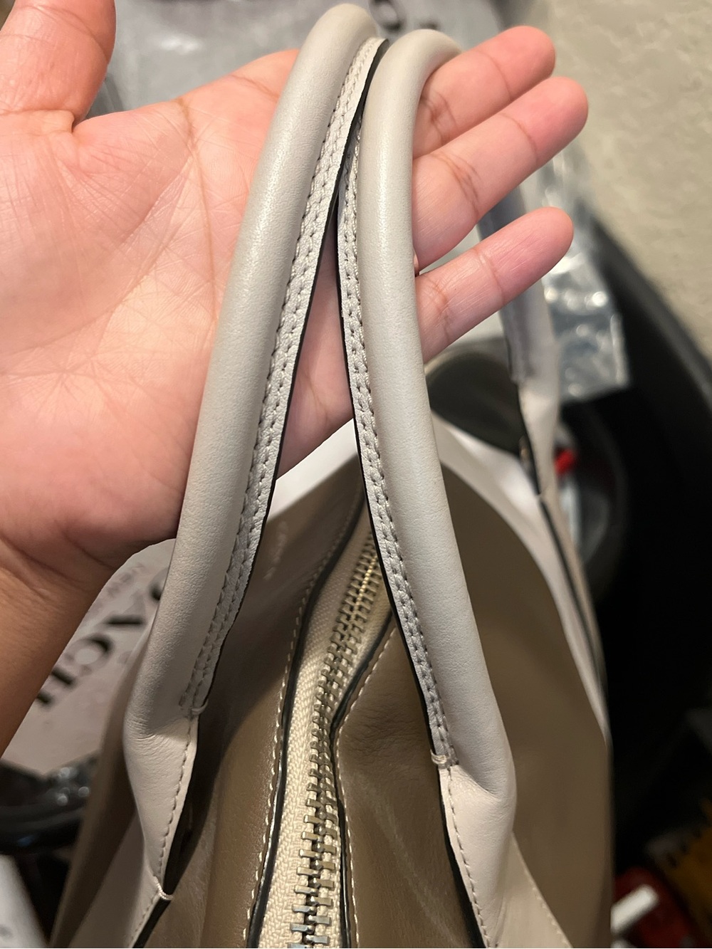Coach Bleeker Preston Satchel/ Crossbody/Colorblock Blk/Gray/Taupe - Picture 11 of 12
